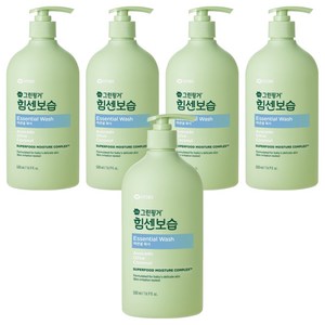 그린핑거 힘센보습 에센셜 유아 바디워시, 500ml, 5개