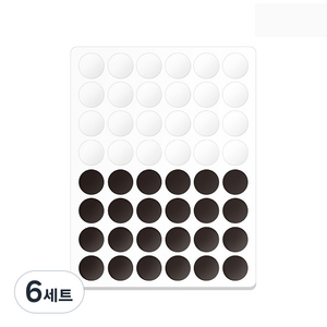 자석나라 놀이 바둑알 도형자석퍼즐 화이트 블랙, 6세트, 48피스