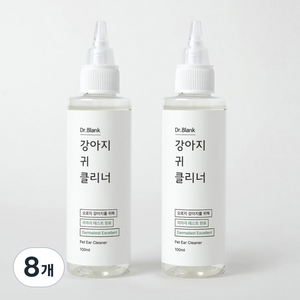 닥터블랭크 강아지 저자극 편백수 귀 세정제, 100ml, 8개