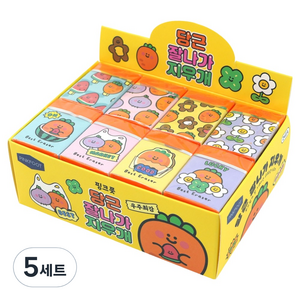 핑크풋 당근 잘나가 지우개 4종 세트, 오렌지, 120개