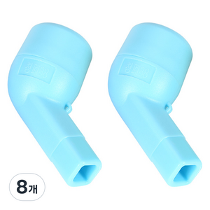 청폐88 하늘색 불투명 수동식 흉벽 진동기, 하늘색(불투명), 8개