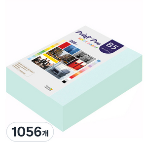 종이문화 프린트프로 두꺼운 칼라복사지 205g No 15 아쿠아블루, B5, 1056개