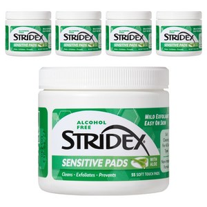 스트라이덱스 센시티브 패드 180g, 55매입, 5개
