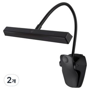 뮐러악기 LED 보면대 라이트, 블랙, 2개