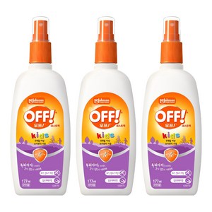 OFF 미스트액 모기기피제, 177ml, 3개