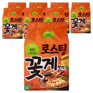 풀무원자연건면 로스팅 꽃게탕면 103g, 32개