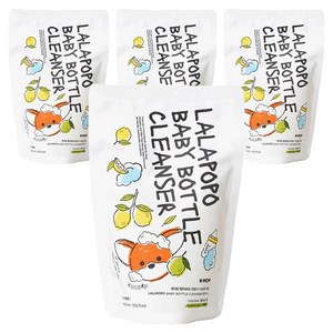 케이맘 랄라포포 젖병식기세정제 거품형 리필, 400ml, 4개