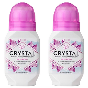 크리스탈 미네랄 바디 데오드란트 롤온 무향, 66ml, 2개