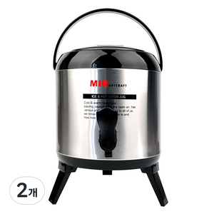 미르코리아 워터저그 키퍼 보온보냉 MWJ, 블랙그레이, 2개, 3L