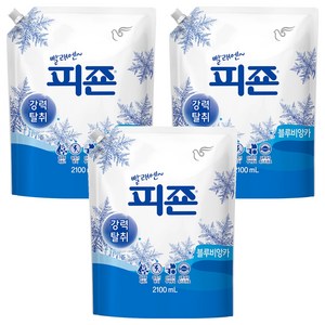 피죤 레귤러 섬유유연제 블루비앙카 리필, 2.1L, 3개