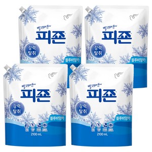 피죤 레귤러 섬유유연제 블루비앙카 리필, 2.1L, 4개