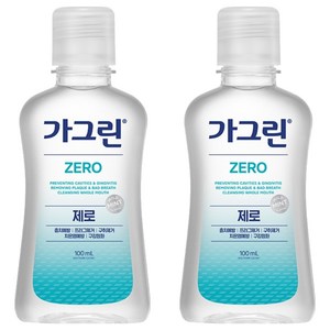 가그린 제로 구강청결제, 100ml, 2개