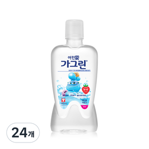 가그린 어린이용 구강세정제 딸기향, 380ml, 24개
