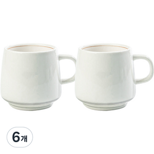 시라쿠스 메이플 머그컵 300ml, 코지그레이, 6개