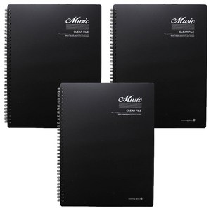 모닝글로리 음악파일 20p, black, 3개