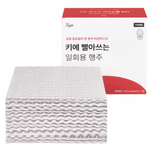 키에 빨아 쓰는 일회용 행주, 50개입, 1개
