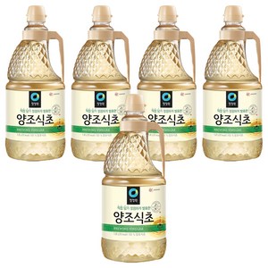 청정원 양조식초, 1.8L, 5개