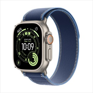 Apple 2025 애플워치 Ultra 3 트레일루프, 내추럴, 49mm, GPS+Cellular, 내추럴/블루/브라이트 블루, S/M