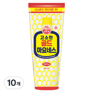 오뚜기 고소한 골드 마요네스, 800g, 10개