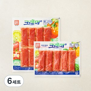 한성기업 크래미H 맛살 145g + 90g 세트, 235g, 6세트