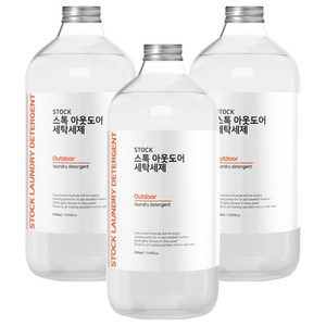 STOCK 아웃도어 세탁세제 본품, 1L, 3개