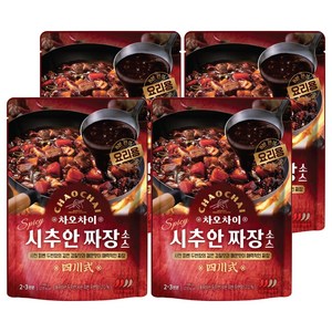 차오차이 시추안 짜장소스, 165g, 4개