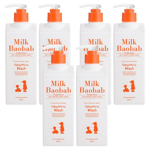 밀크바오밥 베이비앤키즈 바디 워시, 500ml, 6개