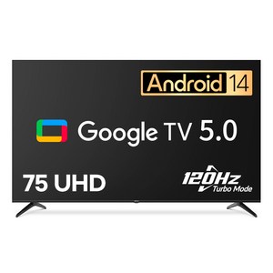 [10% 환급가전] 이스트라 4K UHD LED 120Hz AI 맥스 구글 5.0 스마트TV, 191cm(75인치), AN757UHD, 스탠드형, 방문설치