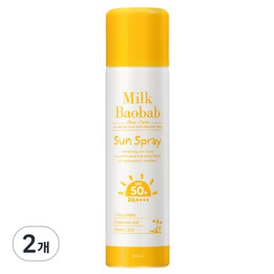 밀크바오밥 선스프레이 SPF50+ PA++++, 2개, 150ml