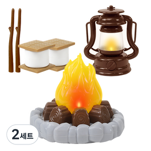 해피플레이 꿈꾸는 모닥불 세트 역할놀이, 혼합색상, 2세트