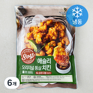 애슐리 오리지널 통살치킨 & 소이 소스 (냉동), 6개, 500g