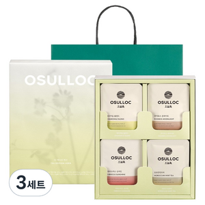 오설록 티 에디션 허브 피라미드 티백 4종 X 4p 선물 세트, 캐모마일 블렌드 + 루이보스 문라이트 + 히비스커스 선샤인 + 모로칸 민트티, 3세트