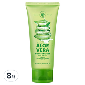 네이처리퍼블릭 수딩 앤 모이스처 알로에베라 수딩젤 튜브, 250ml, 8개