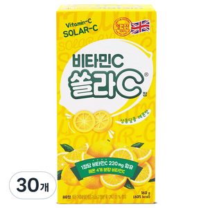 고려은단 쏠라C 정 레몬맛, 80정, 30개