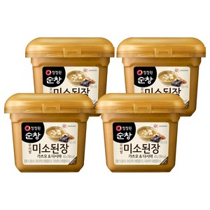 청정원순창 미소된장 가쓰오 앤 다시마, 450g, 4개