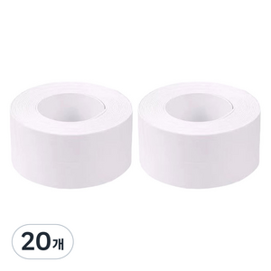 요롬코롬 틈새차단 방수테이프 2.2cm x 3.2M 화이트, 20개