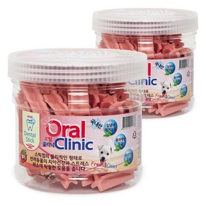 강아지 오랄클리닉 덴탈 스틱 껌, 딸기, 300g, 2개