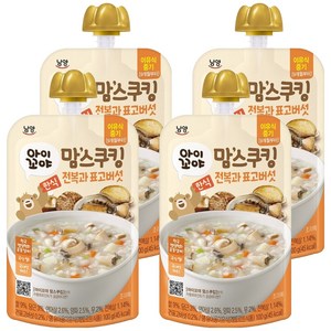 맘스쿠킹 이유식 9개월부터, 100g, 4개, 전복과 표고버섯