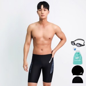 아쿠아티카 남성용 5부 사각 수영복 5종세트 BBF01