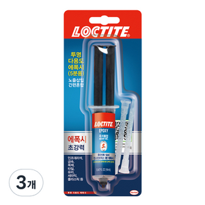 록타이트 인스턴트 믹스 에폭시 14ml, 3개