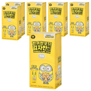 만전김 미니언즈 한끼한포 스틱 김자반, 150g, 6개