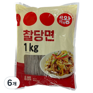 식자재왕 찰당면, 6개, 1kg