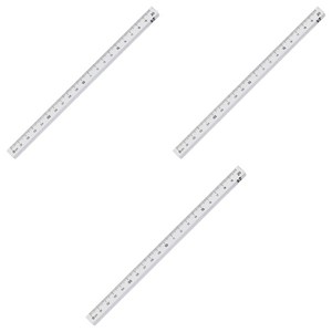 롭다 아크릴스틱자 20cm, PURE, 3개