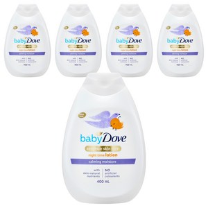 베이비도브 카밍 모이스처 바디로션, 400ml, 5개