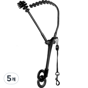 멜빵 조절 색소폰 편안한 목걸이, 5개, 블랙