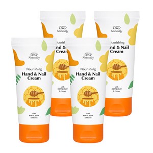 Leivy 로얄젤리 핸드 앤 네일크림 애플민트향, 50ml, 4개