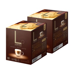 루카스나인 시그니처 더블샷라떼 커피믹스, 14.9g, 50개입, 2개