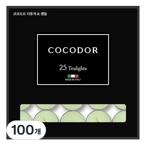 코코도르 티라이트 캔들, 쉐프, 10g, 100개