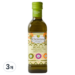 클레멘테 아낄레 엑스트라버진 올리브유, 3개, 500ml