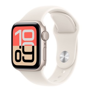 Apple 2025 애플워치 SE3 알루미늄 케이스, 스타라이트, 40mm, GPS, 스타라이트, M/L